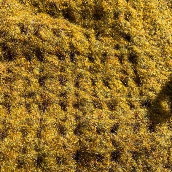 Magaschoni Cardigan Sweater L Silk Mohair Blend Green Chunky Knit Pockets Long - Picture 10 of 12